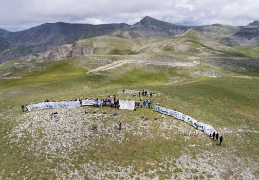 Διαμαρτυρία ενάντια στην κατασκευή τεσσάρων αιολικών πάρκων