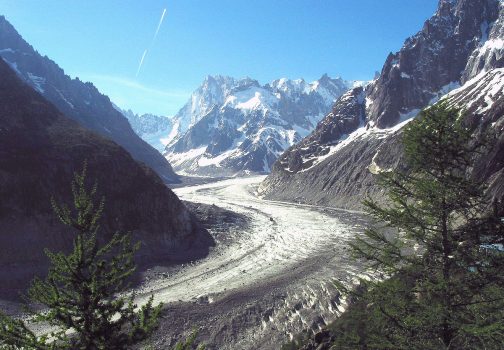 Η εντυπωσιακή υποχώρηση του παγετώνα Mer de Glace στο Mt Blanc!